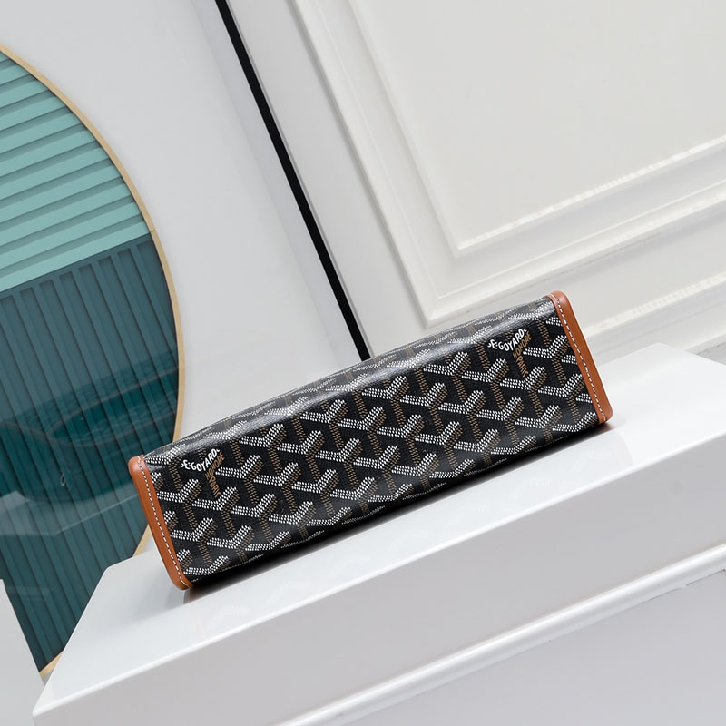 N品 GOYARD ゴヤール ジュバンス MM ポーチ JOUVENMMLTY01CL03P ブラック&ナチュラル シルバー金具 激安優良店 - 画像 (7)