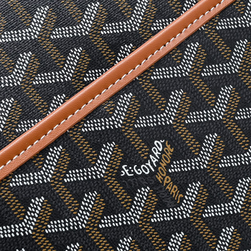 N品 GOYARD ゴヤール ジュバンス MM ポーチ JOUVENMMLTY01CL03P ブラック&ナチュラル シルバー金具 激安優良店 - 画像 (6)