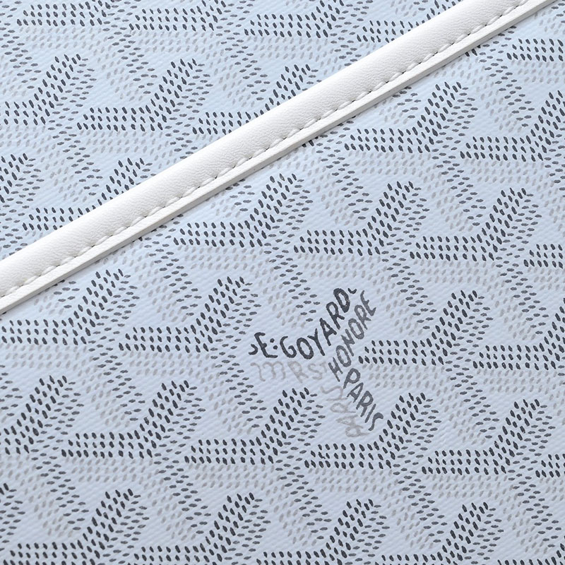N品 GOYARD ゴヤール ジュバンス MM ポーチ JOUVENMMLTY50CL50P ホワイト シルバー金具 激安優良店 - 画像 (6)