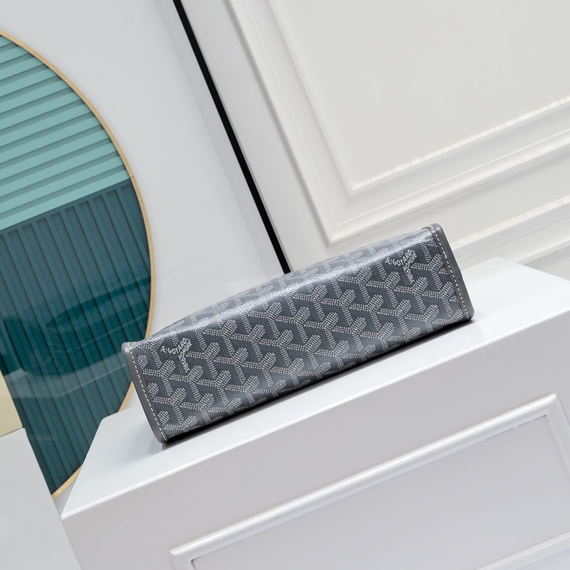 N品 GOYARD ゴヤール ジュバンス MM ポーチ JOUVENMMLTY51CL51P グレー シルバー金具 激安優良店 - 画像 (7)