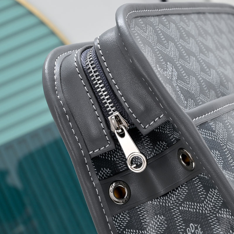 N品 GOYARD ゴヤール ジュバンス MM ポーチ JOUVENMMLTY51CL51P グレー シルバー金具 激安優良店 - 画像 (4)