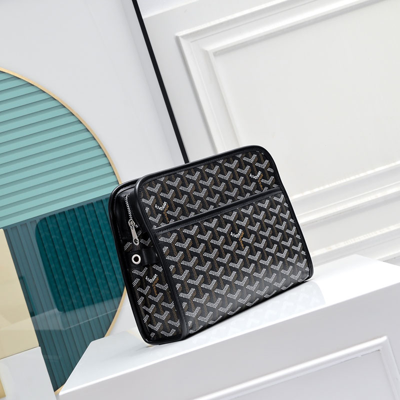 N品 GOYARD ゴヤール ジュバンス MM ポーチ JOUVENMMLTY01CL01P ブラック シルバー金具 激安優良店 - 画像 (9)