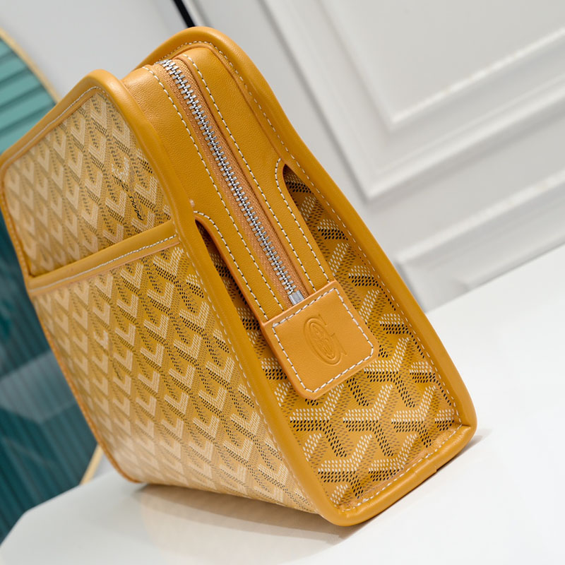 N品 GOYARD ゴヤール ジュバンス MM ポーチ JOUVENMMLTY08CL08P イエロー シルバー金具 激安優良店 - 画像 (5)