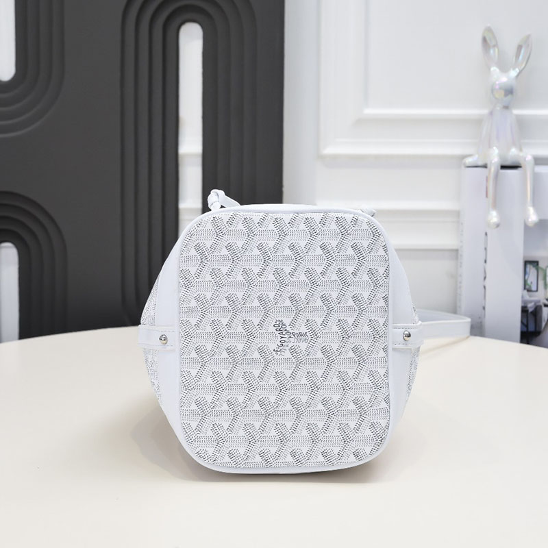 N品 GOYARD ゴヤール プティ・フロ バケットバッグ PEFLOTPMLTY50CL50P ホワイト シルバー金具 激安優良店 - 画像 (7)