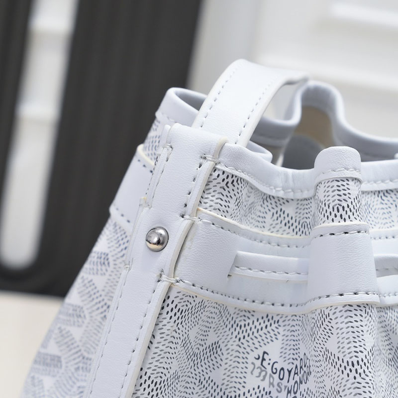 N品 GOYARD ゴヤール プティ・フロ バケットバッグ PEFLOTPMLTY50CL50P ホワイト シルバー金具 激安優良店 - 画像 (5)