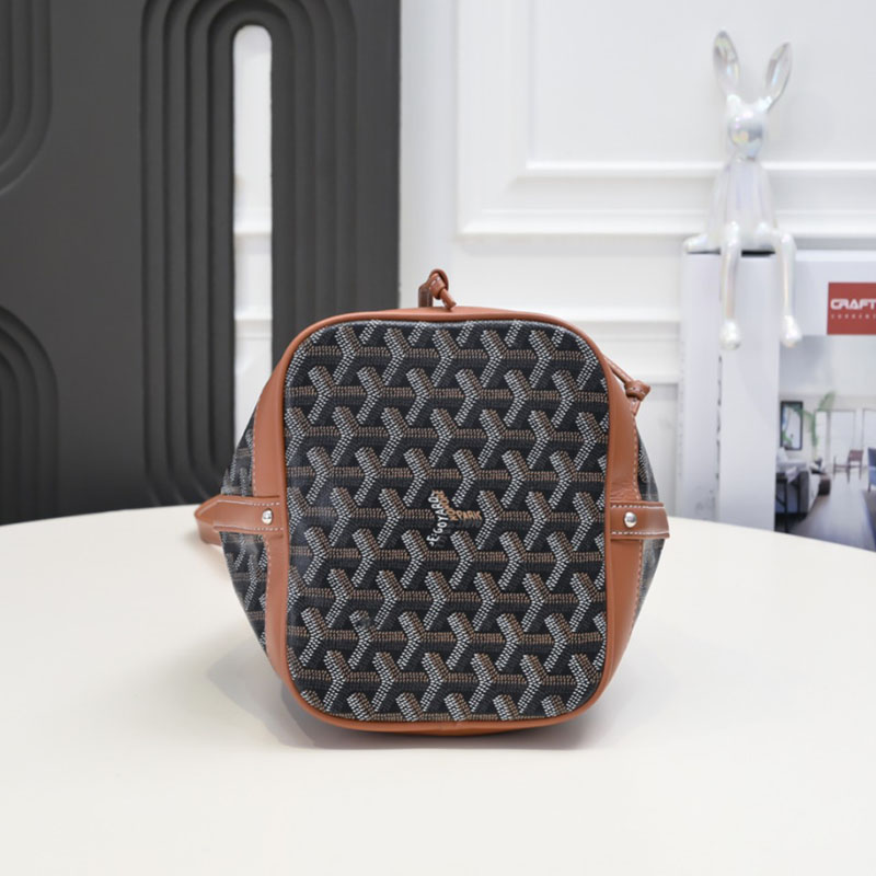 N品 GOYARD ゴヤール プティ・フロ バケットバッグ PEFLOTPMLTY01CL03P ブラック&ナチュラル シルバー金具 激安優良店 - 画像 (7)