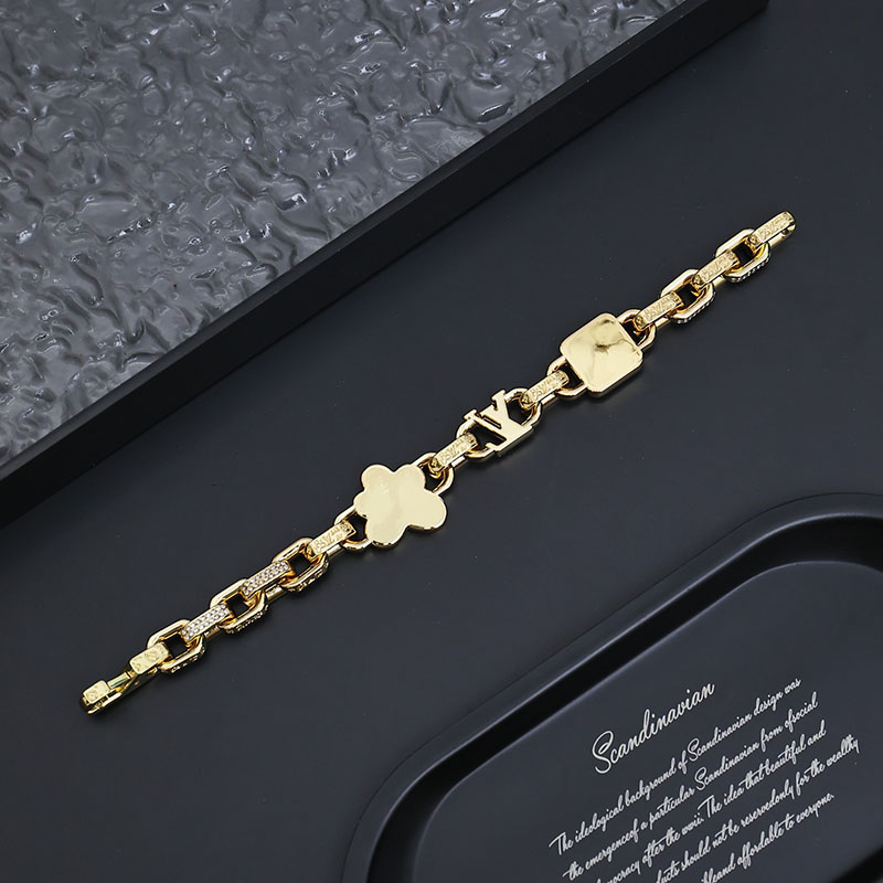 最高級ルイヴィトンスーパーコピー ルイヴィトンブレスレットコピー Paradise Stone Bracelet M1594M ゴールド - 画像 (3)