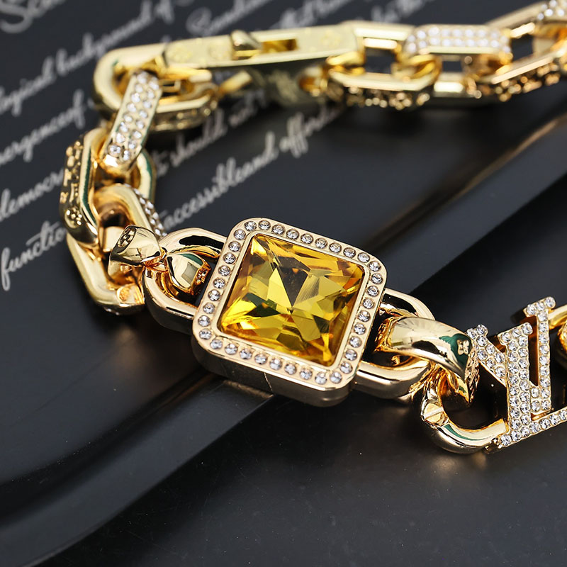 最高級ルイヴィトンスーパーコピー ルイヴィトンブレスレットコピー Paradise Stone Bracelet M1594M ゴールド - 画像 (4)