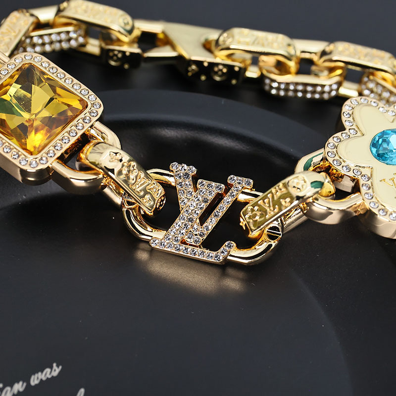 最高級ルイヴィトンスーパーコピー ルイヴィトンブレスレットコピー Paradise Stone Bracelet M1594M ゴールド - 画像 (5)