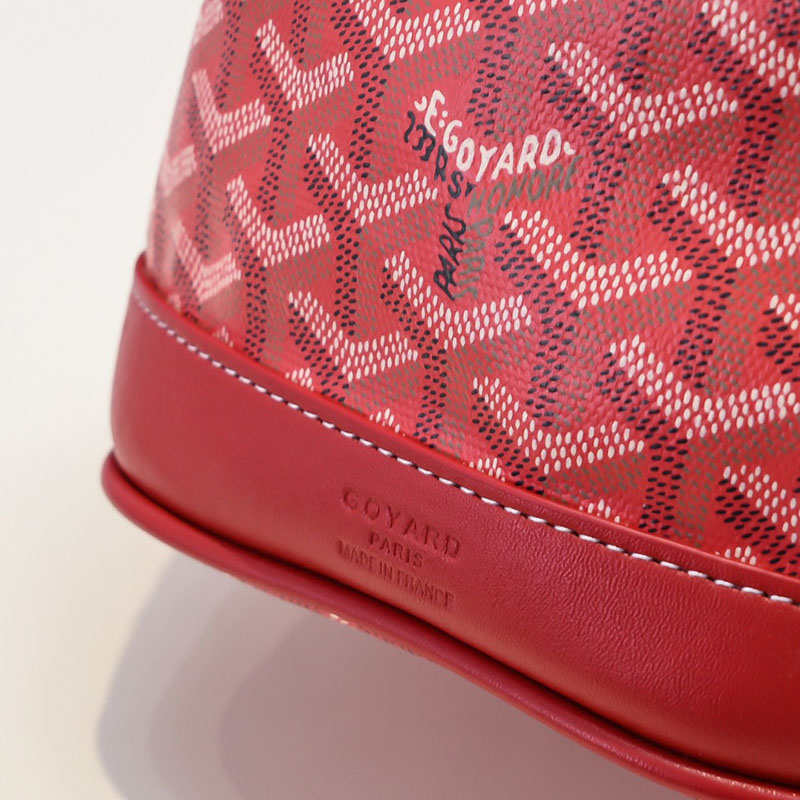 N品 GOYARD ゴヤール プティ・フロ バケットバッグ PEFLOTPMLTY02CL02P レッド シルバー金具 激安優良店 - 画像 (4)