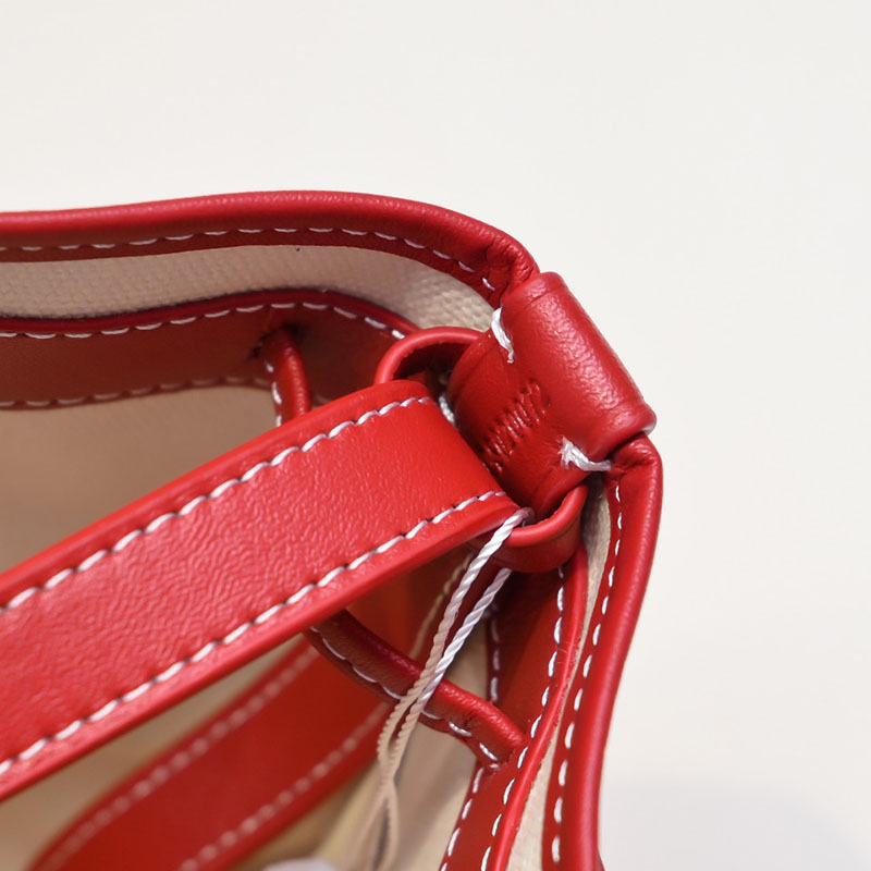 N品 GOYARD ゴヤール プティ・フロ バケットバッグ PEFLOTPMLTY02CL02P レッド シルバー金具 激安優良店 - 画像 (3)