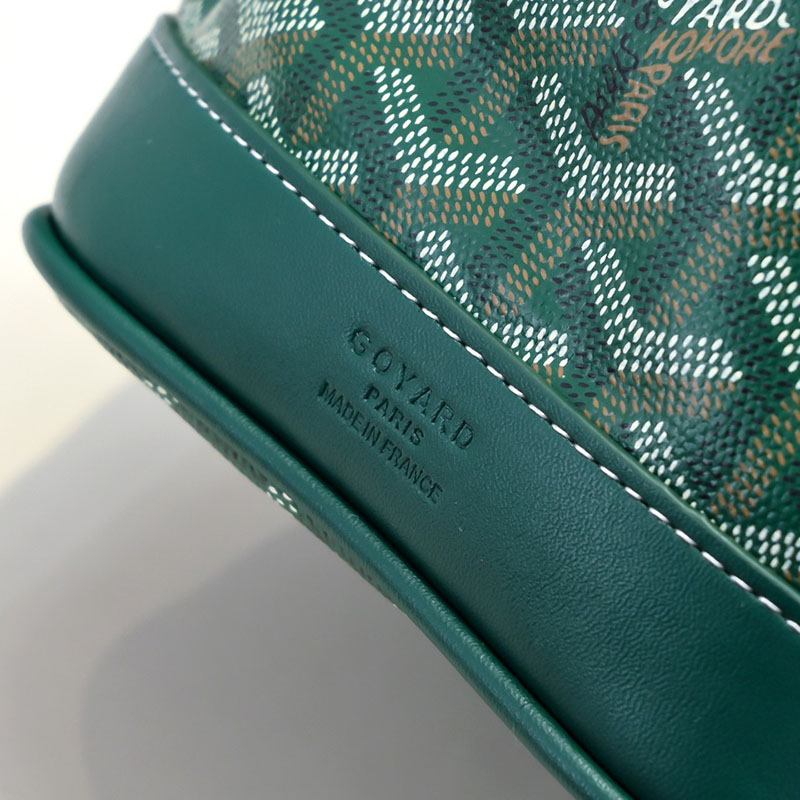 N品 GOYARD ゴヤール プティ・フロ バケットバッグ PEFLOTPMLTY09CL09P グリーン シルバー金具 激安優良店 - 画像 (4)