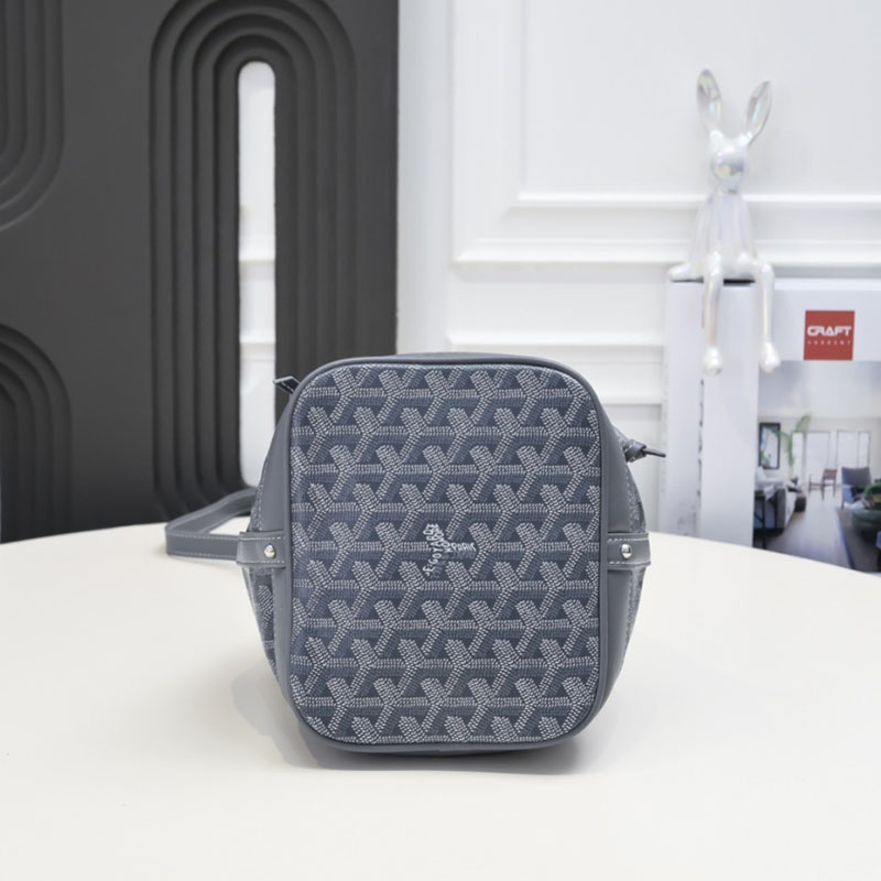 N品 GOYARD ゴヤール プティ・フロ バケットバッグ PEFLOTPMLTY51CL51P グレー シルバー金具 激安優良店 - 画像 (7)