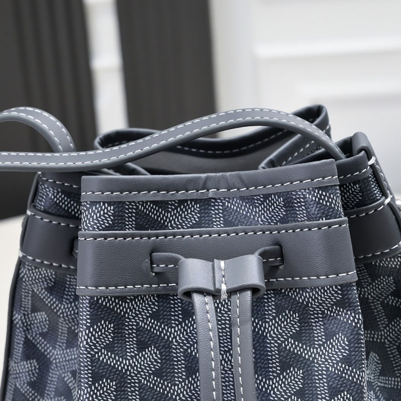 N品 GOYARD ゴヤール プティ・フロ バケットバッグ PEFLOTPMLTY51CL51P グレー シルバー金具 激安優良店 - 画像 (6)
