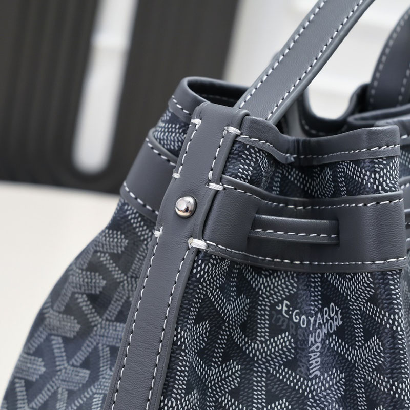 N品 GOYARD ゴヤール プティ・フロ バケットバッグ PEFLOTPMLTY51CL51P グレー シルバー金具 激安優良店 - 画像 (4)