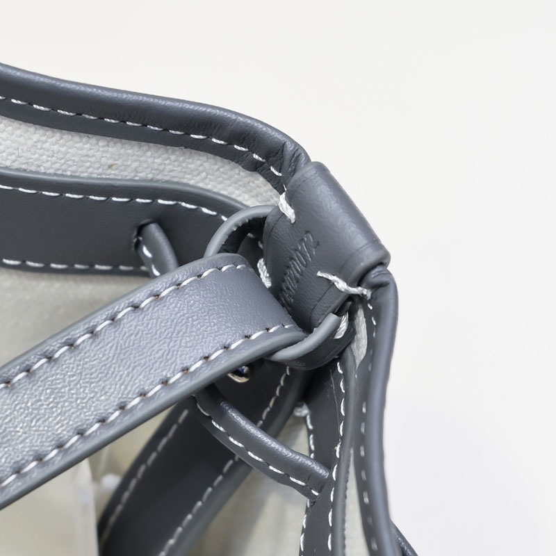 N品 GOYARD ゴヤール プティ・フロ バケットバッグ PEFLOTPMLTY51CL51P グレー シルバー金具 激安優良店 - 画像 (3)