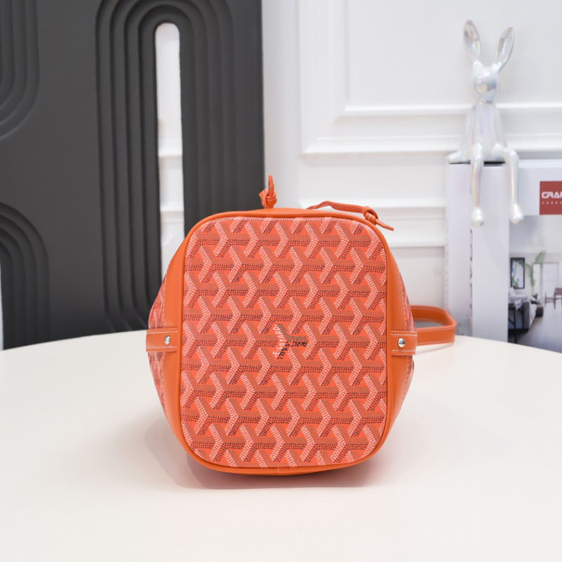 N品 GOYARD ゴヤール プティ・フロ バケットバッグ PEFLOTPMLTY07CL07P オレンジ シルバー金具 激安優良店 - 画像 (7)