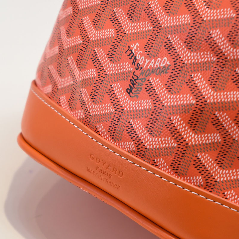N品 GOYARD ゴヤール プティ・フロ バケットバッグ PEFLOTPMLTY07CL07P オレンジ シルバー金具 激安優良店 - 画像 (5)