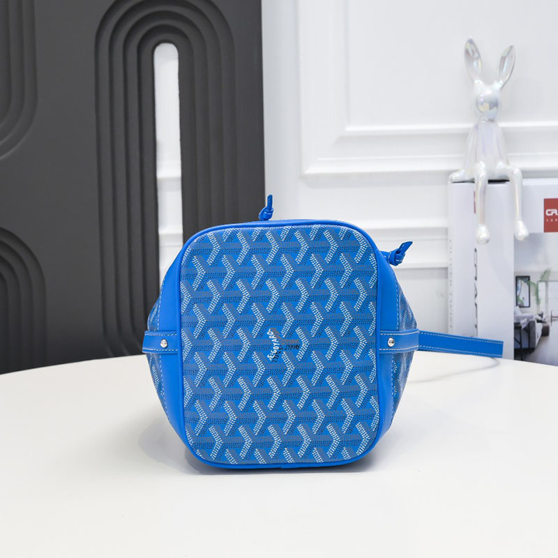 N品 GOYARD ゴヤール プティ・フロ バケットバッグ PEFLOTPMLTY10CL10P スカイブルー シルバー金具 激安優良店 - 画像 (7)