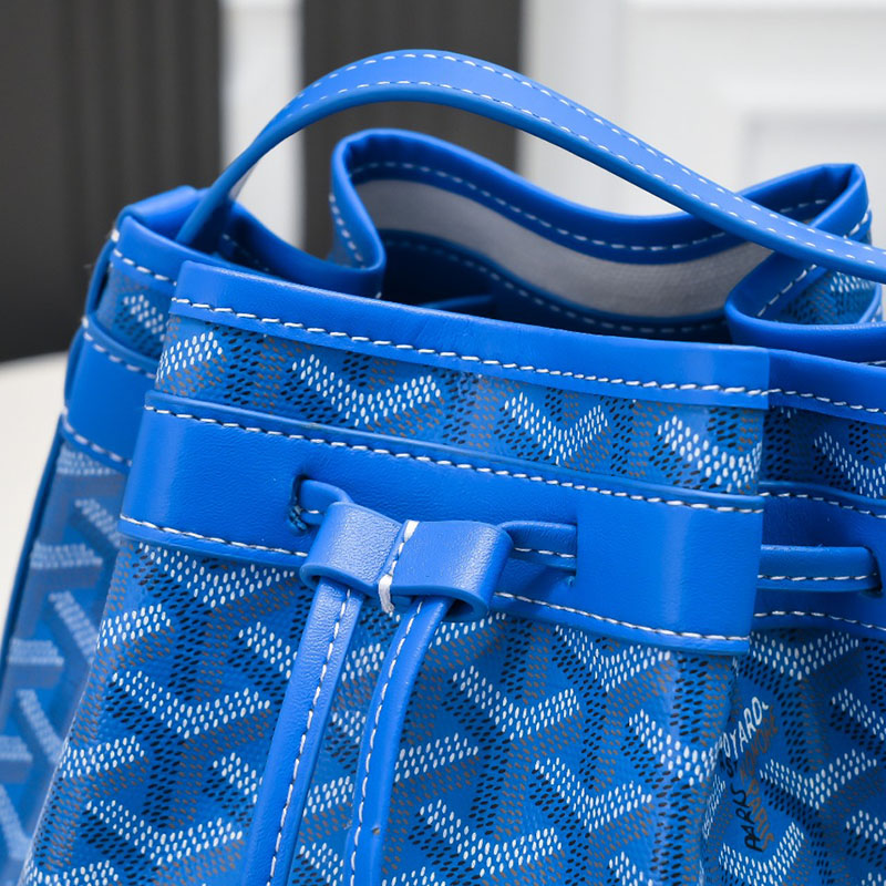 N品 GOYARD ゴヤール プティ・フロ バケットバッグ PEFLOTPMLTY10CL10P スカイブルー シルバー金具 激安優良店 - 画像 (6)
