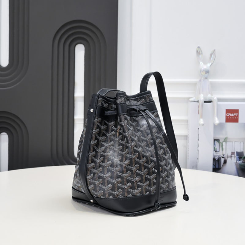 N品 GOYARD ゴヤール プティ・フロ バケットバッグ PEFLOTPMLTY01CL01P ブラック シルバー金具 激安優良店 - 画像 (9)