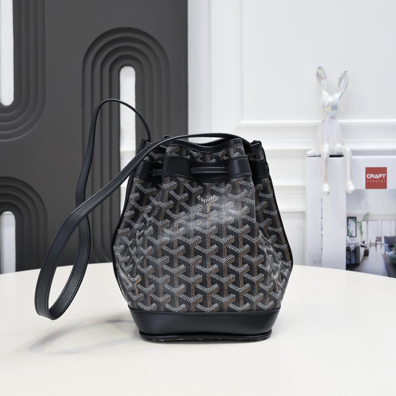 N品 GOYARD ゴヤール プティ・フロ バケットバッグ PEFLOTPMLTY01CL01P ブラック シルバー金具 激安優良店 - 画像 (8)
