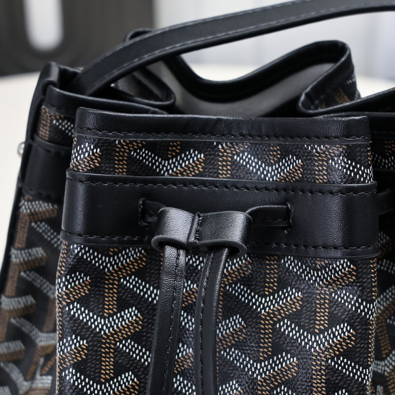 N品 GOYARD ゴヤール プティ・フロ バケットバッグ PEFLOTPMLTY01CL01P ブラック シルバー金具 激安優良店 - 画像 (6)