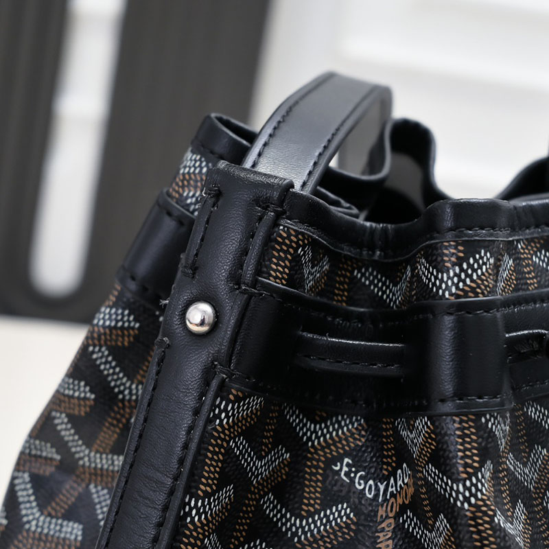 N品 GOYARD ゴヤール プティ・フロ バケットバッグ PEFLOTPMLTY01CL01P ブラック シルバー金具 激安優良店 - 画像 (4)