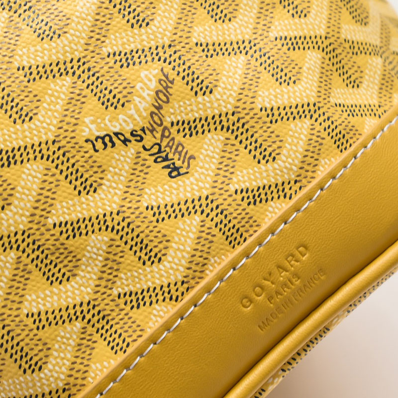 N品 GOYARD ゴヤール プティ・フロ バケットバッグ PEFLOTPMLTY08CL08P イエロー シルバー金具 激安優良店 - 画像 (5)