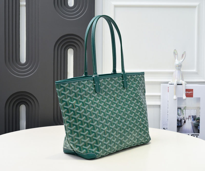 N品 GOYARD ゴヤール トートバッグ アルトワPM バッグ ARTOISPMLTY09CL09P グリーン シルバー金具 激安優良店 - 画像 (9)