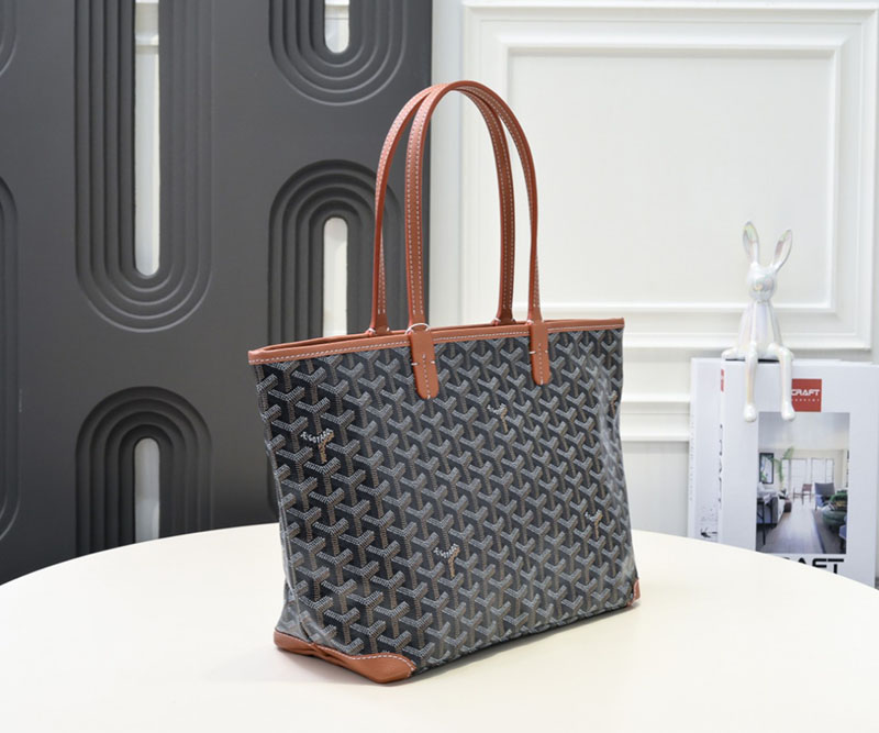 N品 GOYARD ゴヤール トートバッグ アルトワPM バッグ ARTOISPMLTY01CL03P ブラック&ナチュラル シルバー金具 激安優良店 - 画像 (9)