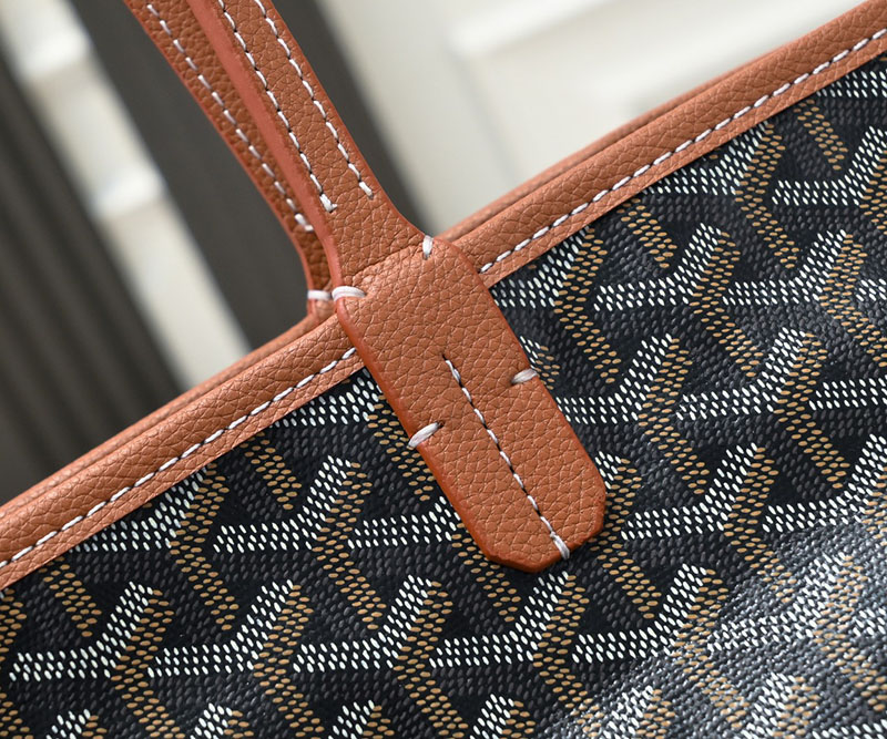 N品 GOYARD ゴヤール トートバッグ アルトワPM バッグ ARTOISPMLTY01CL03P ブラック&ナチュラル シルバー金具 激安優良店 - 画像 (7)