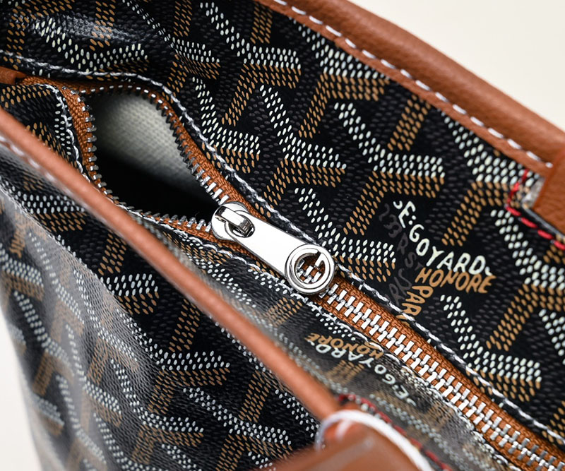 N品 GOYARD ゴヤール トートバッグ アルトワPM バッグ ARTOISPMLTY01CL03P ブラック&ナチュラル シルバー金具 激安優良店 - 画像 (5)