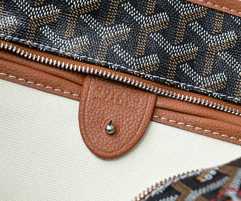 N品 GOYARD ゴヤール トートバッグ アルトワPM バッグ ARTOISPMLTY01CL03P ブラック&ナチュラル シルバー金具 激安優良店 - 画像 (4)