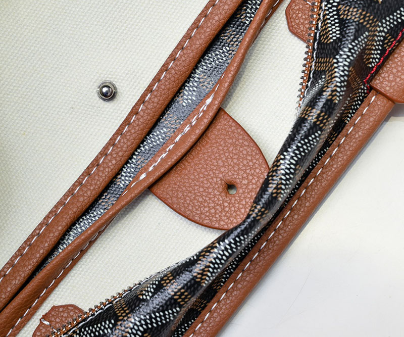 N品 GOYARD ゴヤール トートバッグ アルトワPM バッグ ARTOISPMLTY01CL03P ブラック&ナチュラル シルバー金具 激安優良店 - 画像 (3)