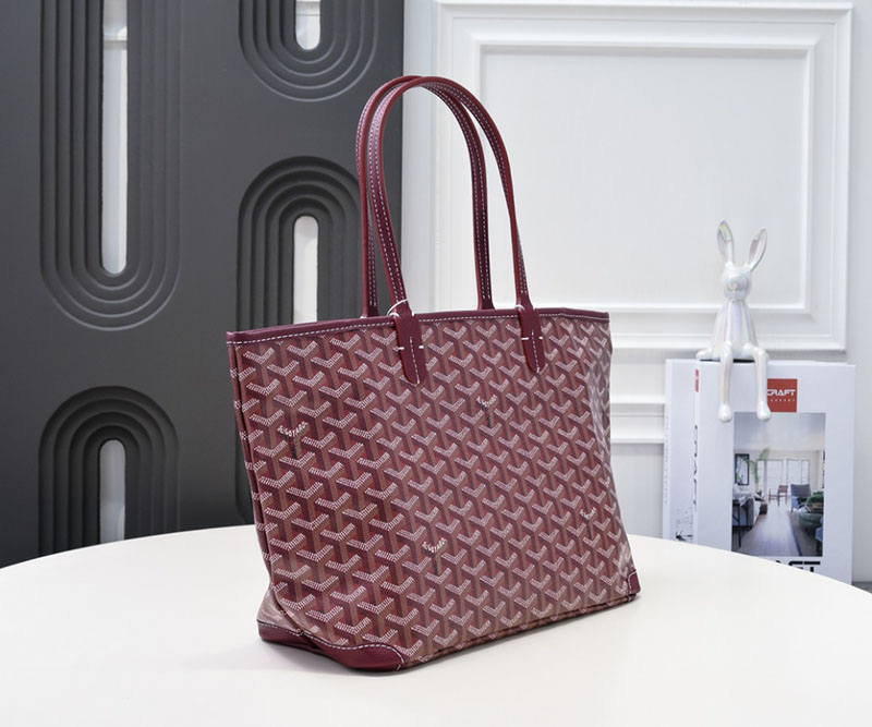 N品 GOYARD ゴヤール トートバッグ アルトワPM バッグ ARTOISPMLTY01CL03P バーガンディ シルバー金具 激安優良店 - 画像 (9)