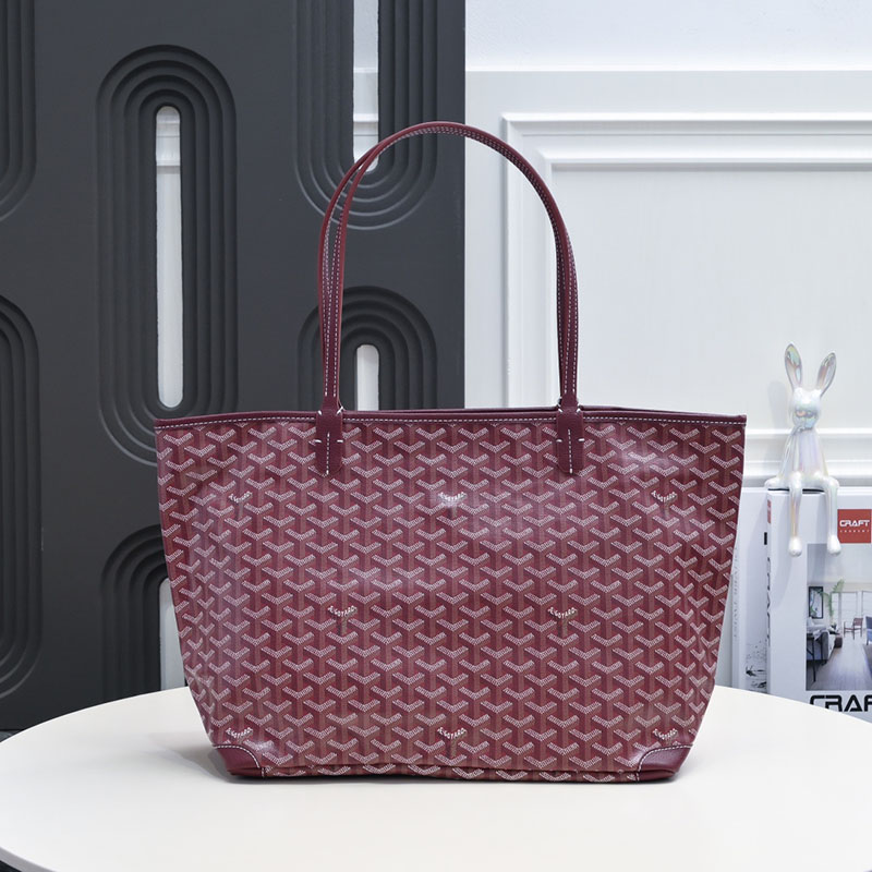 N品 GOYARD ゴヤール トートバッグ アルトワMM バッグ ARTOISMMLTY33CL33P バーガンディ シルバー金具 激安優良店 - 画像 (9)