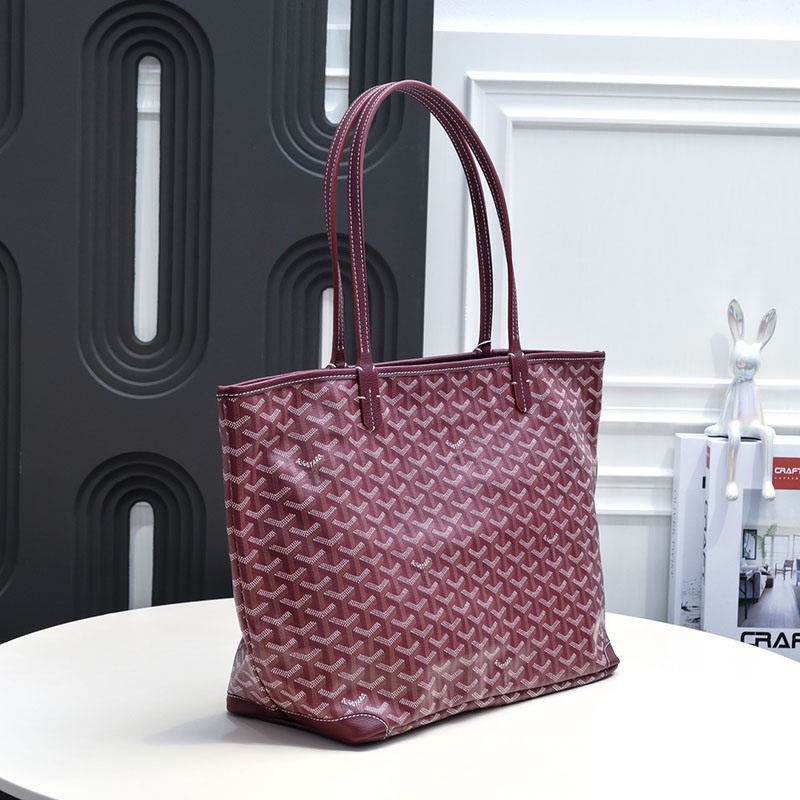 N品 GOYARD ゴヤール トートバッグ アルトワMM バッグ ARTOISMMLTY33CL33P バーガンディ シルバー金具 激安優良店 - 画像 (8)