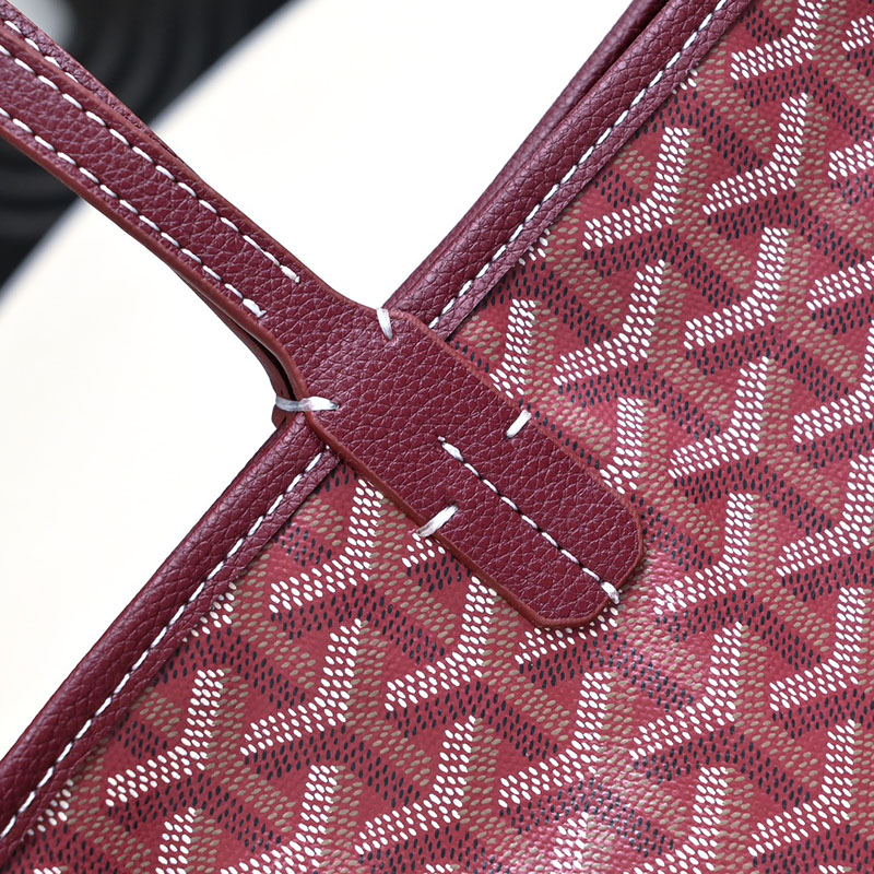 N品 GOYARD ゴヤール トートバッグ アルトワMM バッグ ARTOISMMLTY33CL33P バーガンディ シルバー金具 激安優良店 - 画像 (6)