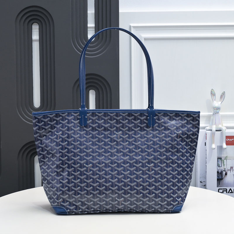 N品 GOYARD ゴヤール トートバッグ アルトワMM バッグ ARTOISMMLTY12CL12P ネイビーブルー シルバー金具 激安優良店 - 画像 (9)