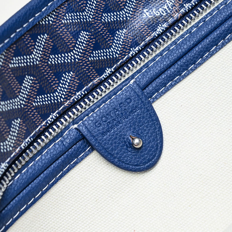N品 GOYARD ゴヤール トートバッグ アルトワMM バッグ ARTOISMMLTY12CL12P ネイビーブルー シルバー金具 激安優良店 - 画像 (4)