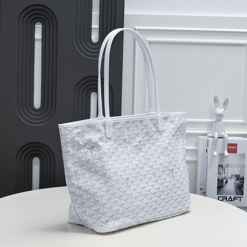 N品 GOYARD ゴヤール トートバッグ アルトワMM バッグ ARTOISMMLTY50CL50P ホワイト シルバー金具 激安優良店 - 画像 (8)