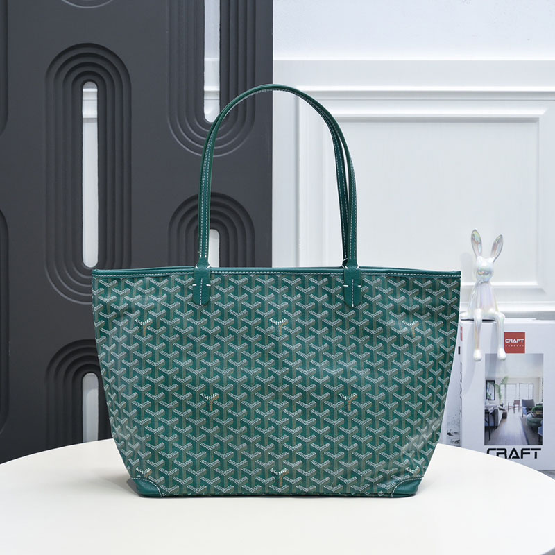 N品 GOYARD ゴヤール トートバッグ アルトワMM バッグ ARTOISMMLTY09CL09P グリーン シルバー金具 激安優良店 - 画像 (9)