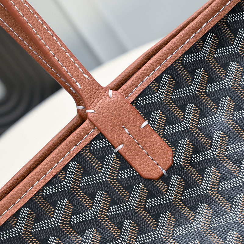 N品 GOYARD ゴヤール トートバッグ アルトワMM バッグ ARTOISMMLTY01CL03P ブラック&ナチュラル シルバー金具 激安優良店 - 画像 (5)