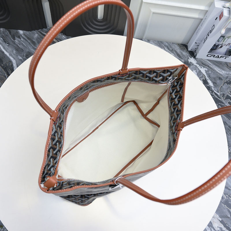 N品 GOYARD ゴヤール トートバッグ アルトワMM バッグ ARTOISMMLTY01CL03P ブラック&ナチュラル シルバー金具 激安優良店 - 画像 (2)