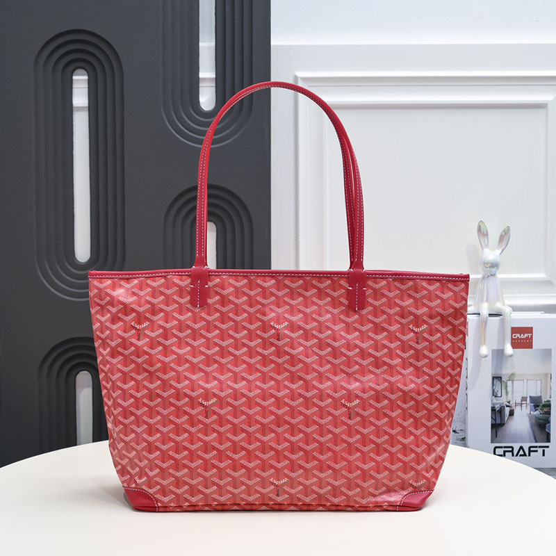 N品 GOYARD ゴヤール トートバッグ アルトワMM バッグ ARTOISMMLTY02CL02P レッド シルバー金具 激安優良店 - 画像 (9)
