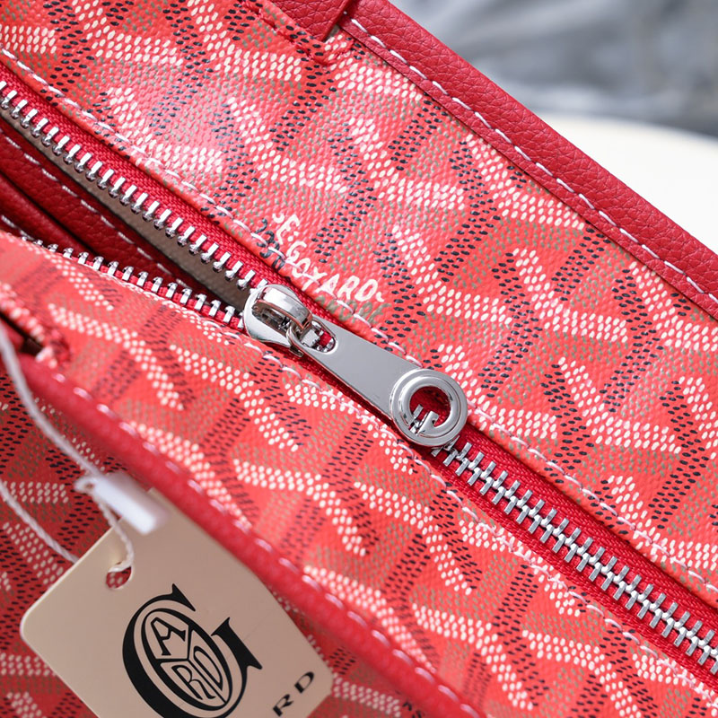 N品 GOYARD ゴヤール トートバッグ アルトワMM バッグ ARTOISMMLTY02CL02P レッド シルバー金具 激安優良店 - 画像 (5)