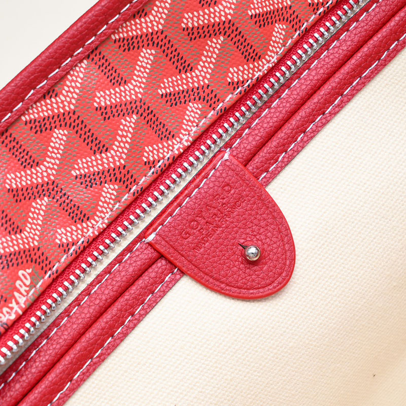 N品 GOYARD ゴヤール トートバッグ アルトワMM バッグ ARTOISMMLTY02CL02P レッド シルバー金具 激安優良店 - 画像 (4)