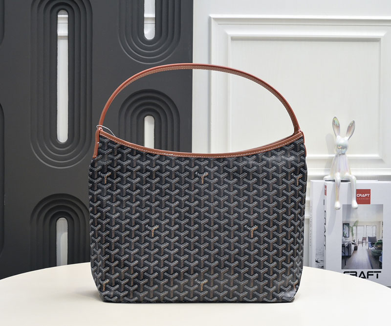 N品 GOYARD ゴヤール ボエム ホーボーバッグ BOHEMEPMLTY01CL03P ブラック&ナチュラル シルバー金具 激安優良店 - 画像 (9)