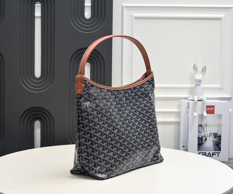 N品 GOYARD ゴヤール ボエム ホーボーバッグ BOHEMEPMLTY01CL03P ブラック&ナチュラル シルバー金具 激安優良店 - 画像 (8)